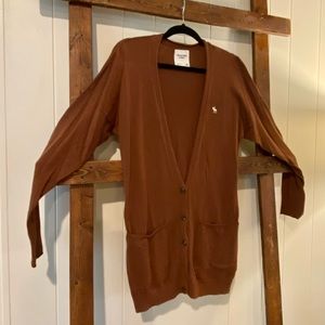 ABERCROMBIE Brown Long Cardigan- Medium
